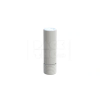 65mm spiral cr cartridge container flat bottom with 510 thread tamper evident break off band opaque white container with opaque white closure 400 count
