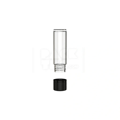 65mm spiral cr 510 cartridge flat bottom clear natural black cap 400 count
