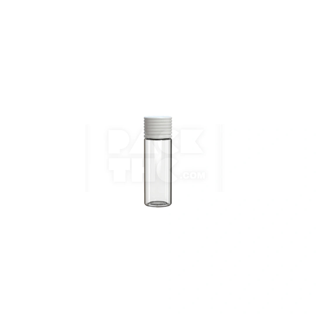 65mm spiral cr tube clear natural white cap 400 count