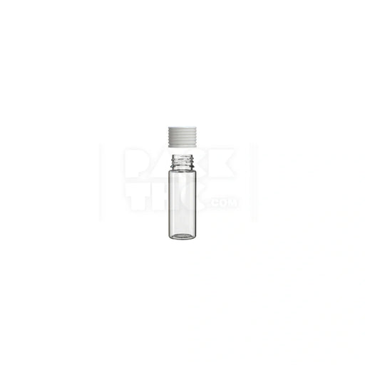 65mm spiral cr tube clear natural white cap 400 count