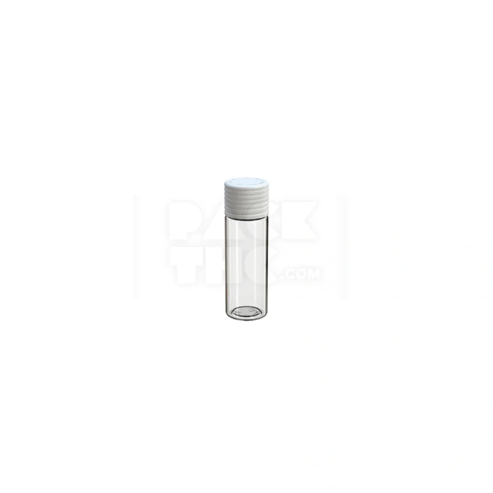 65mm spiral cr tube clear natural white cap 400 count