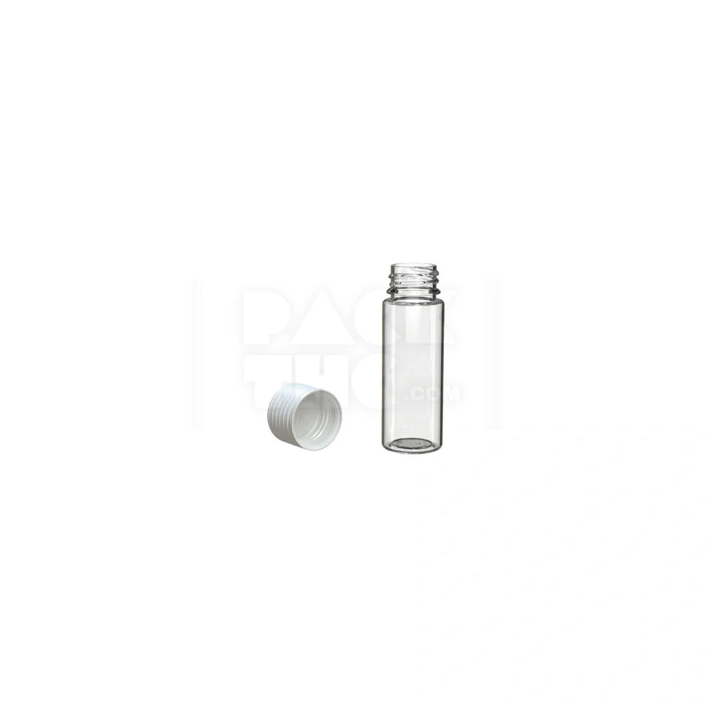 65mm spiral cr tube clear natural white cap 400 count