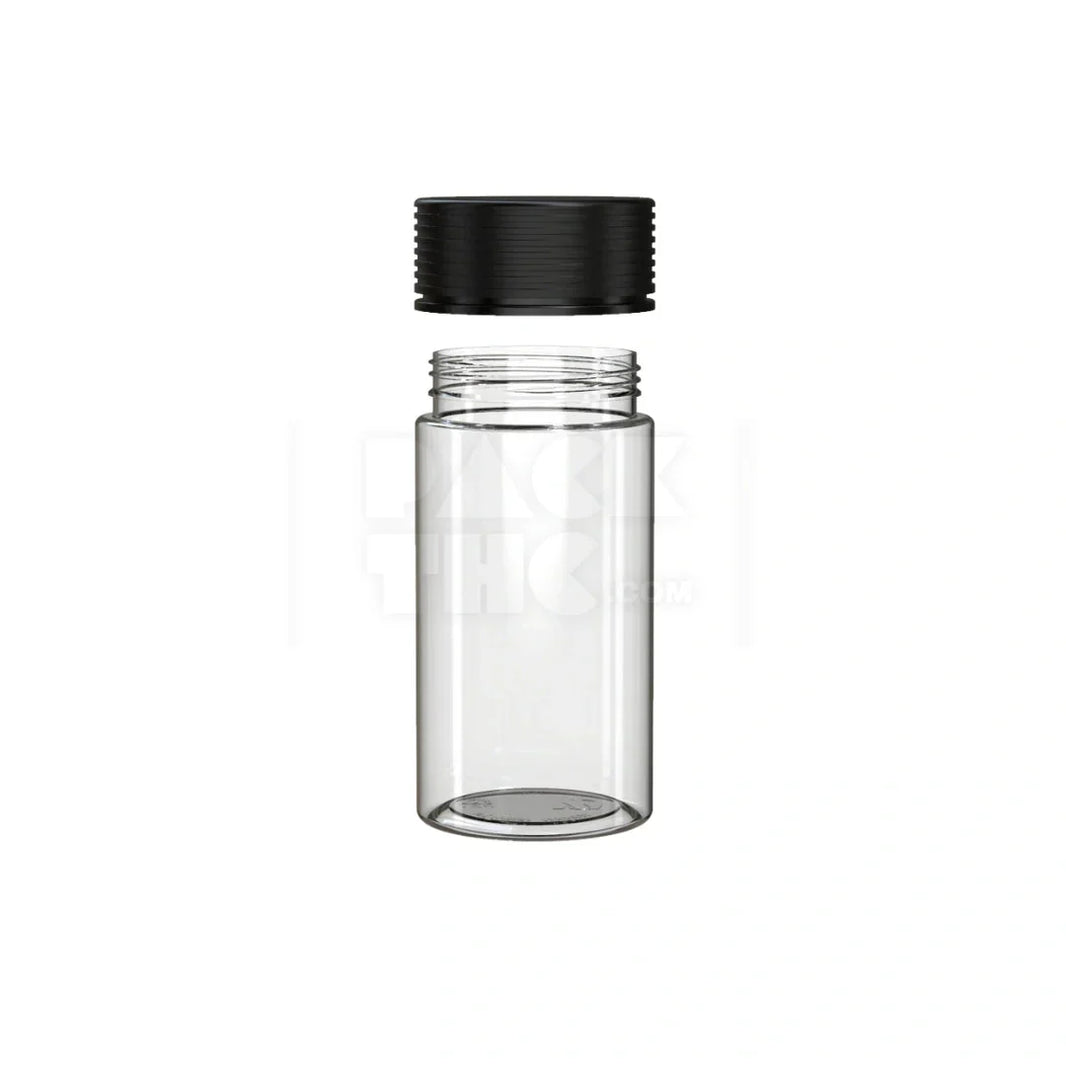 image 6oz 180cc spiral cr container clear natural black closure 300 count