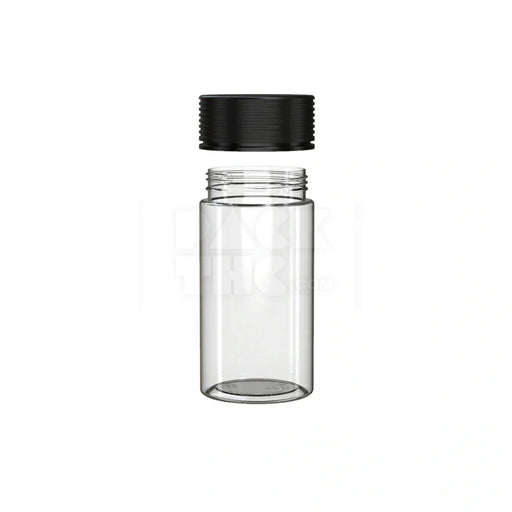 6oz 180cc spiral cr container clear natural black closure 300 count