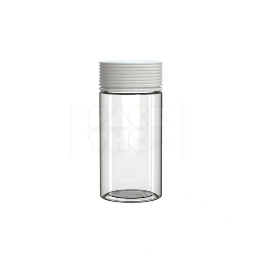 6oz 180cc spiral cr container clear natural white closure 300 count