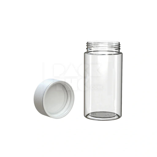 6oz 180cc spiral cr container clear natural white closure 300 count