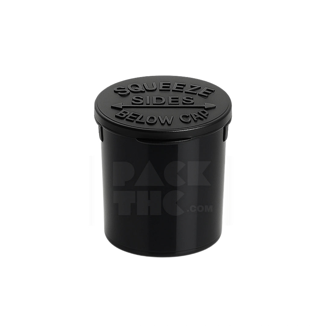 6 dram pop top vial black