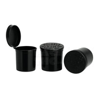 6 dram pop top vial black