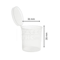 6 dram pop top vial clear