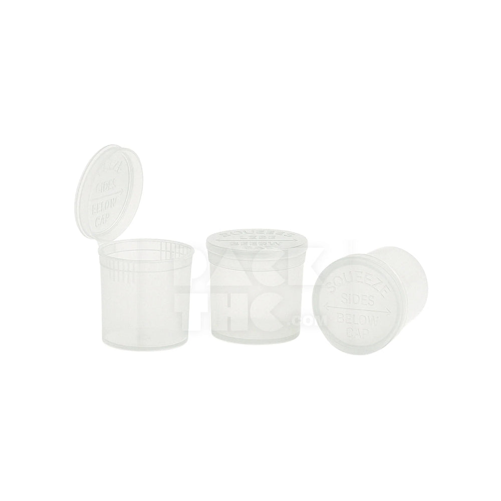 6 dram pop top vial clear