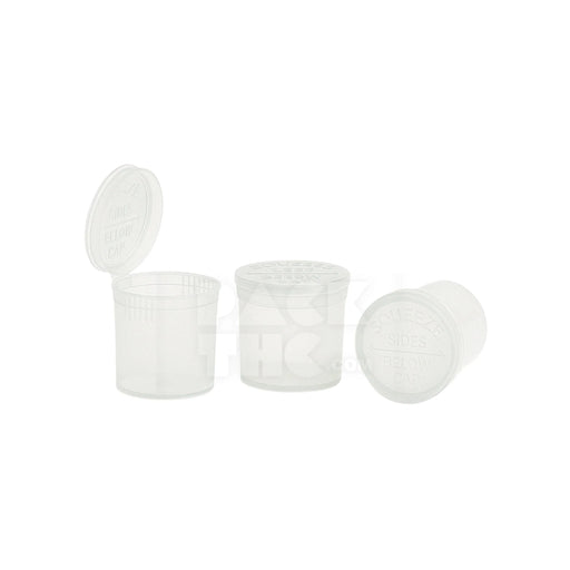 6 dram pop top vial clear