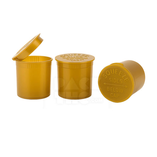 6 dram pop top vial golden