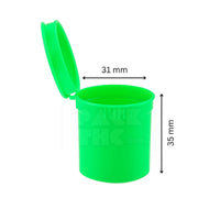 6 dram pop top vial green