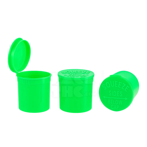 6 dram pop top vial green