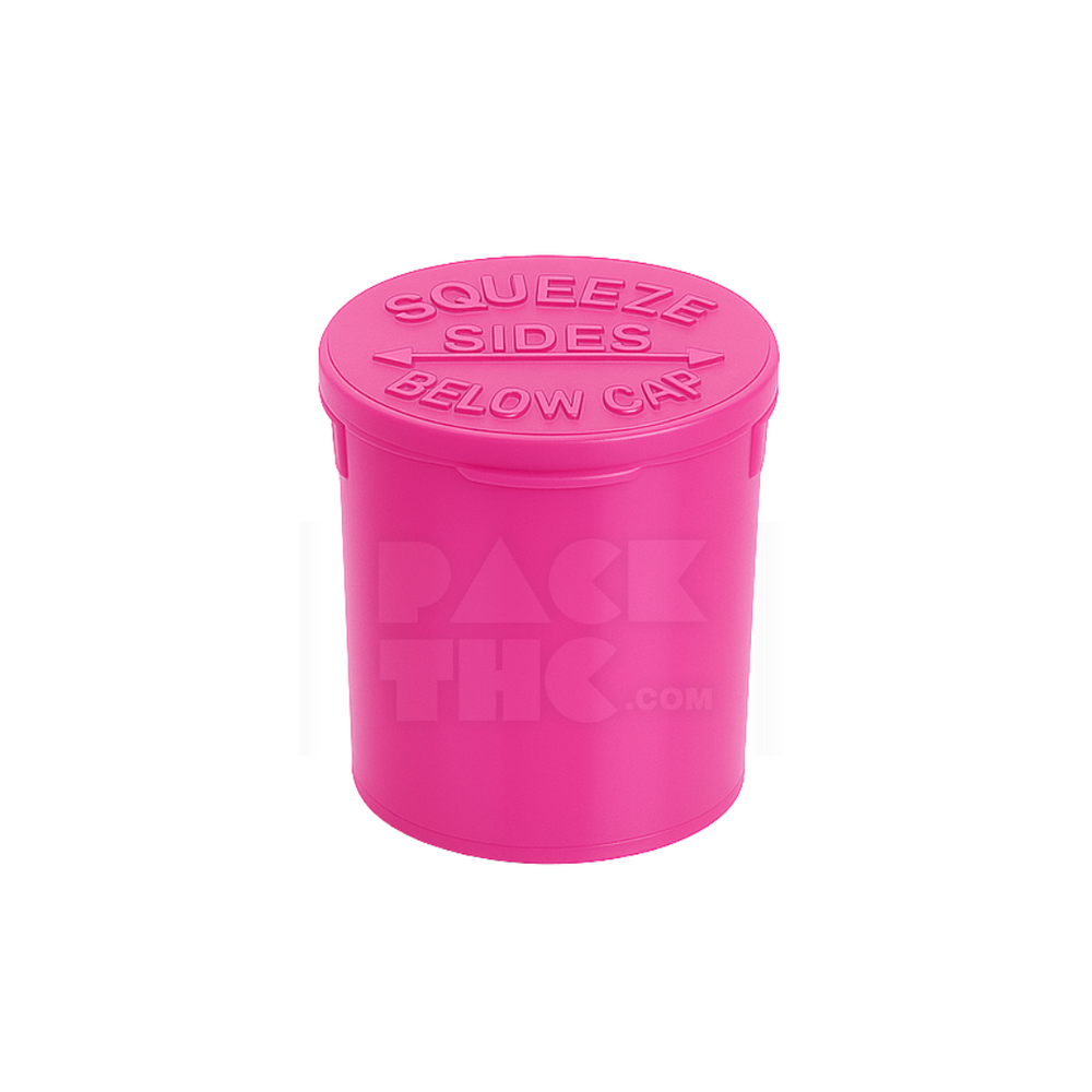 6 DRAM POP TOP VIAL - HOT PINK | Child-Resistant Bulk Case | PackTHC - (600)