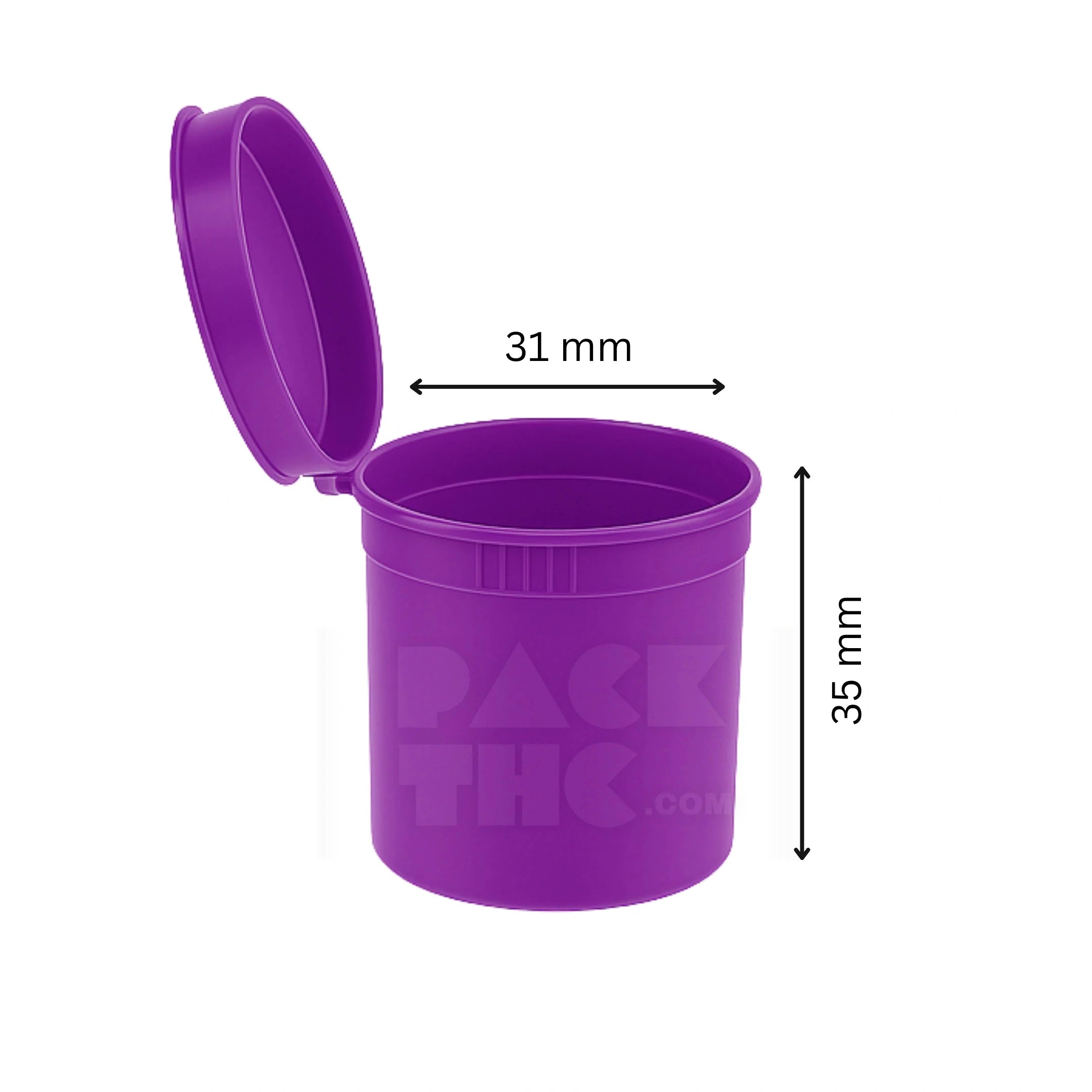 6 dram pop top vial purple