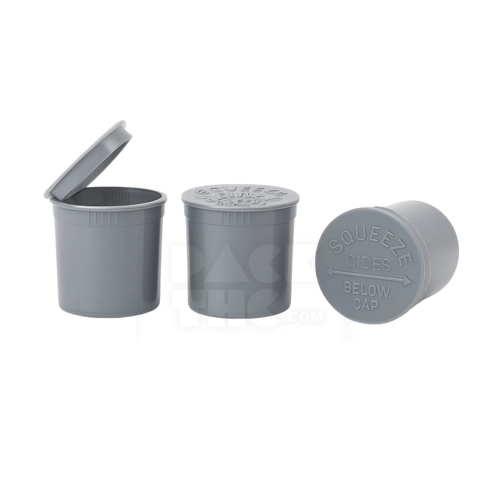 6 dram pop top vial silver