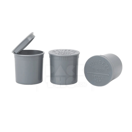 6 dram pop top vial silver