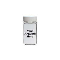 6oz aviator cr jar clear white cap