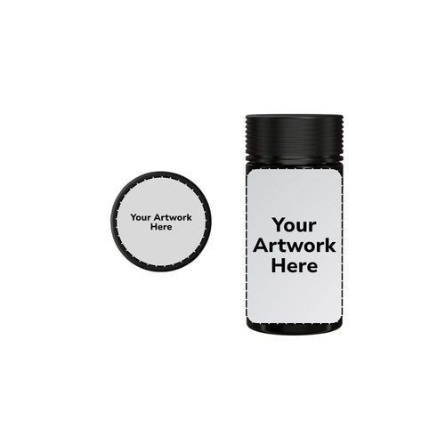 6oz spiral cr jar with application opaque black
