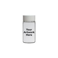 6oz spiral cr jar with application clear white cap