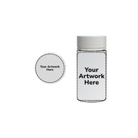 6oz spiral cr jar with application clear white cap