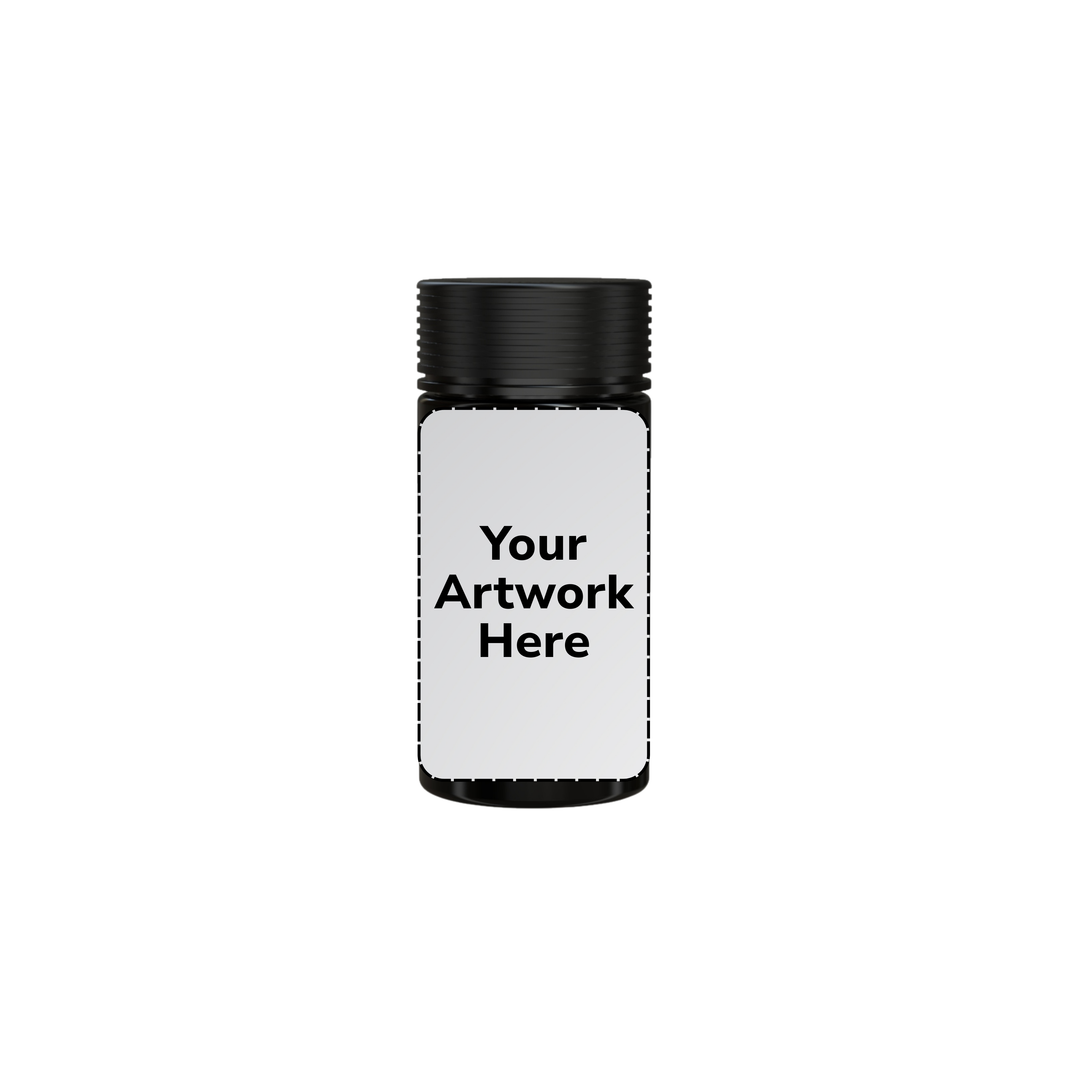 image 6oz spiral cr jar with application opaque black