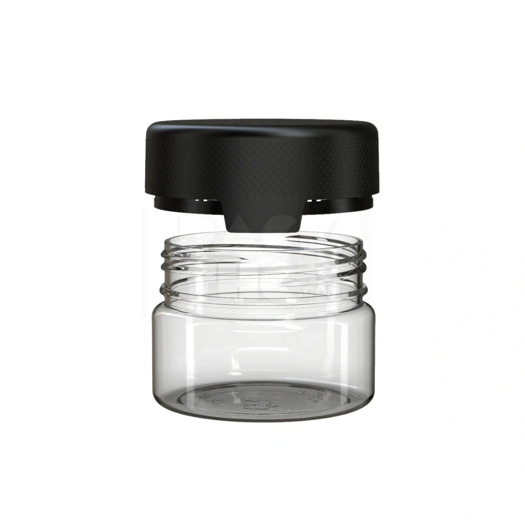 image 7.5oz aviator cr xl container clear natural black cap 100 count