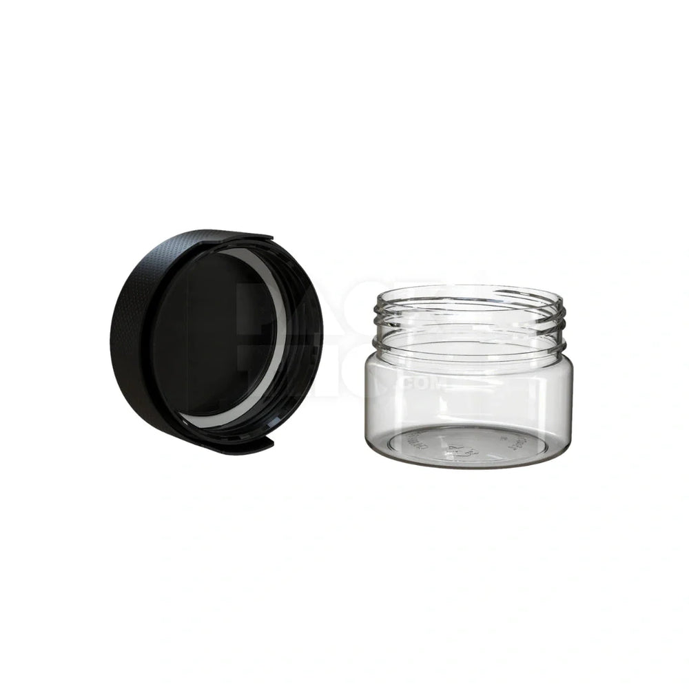 7.5oz aviator cr xl container clear natural black cap 100 count