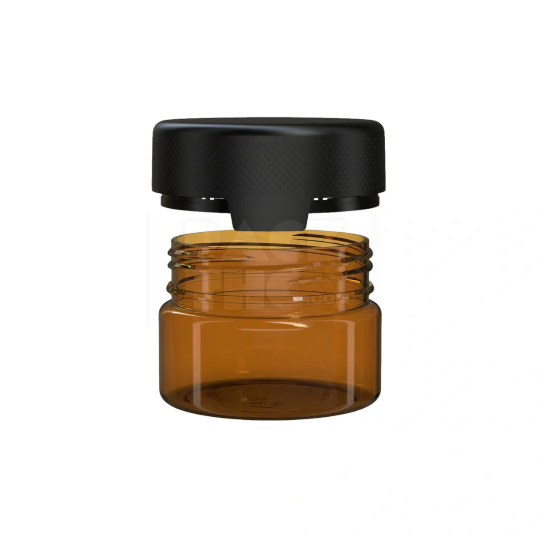 image 7.5oz aviator cr xl container translucent amber 100 count