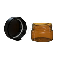 7.5oz aviator cr xl container translucent amber 100 count
