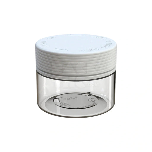 7.5oz 220cc spiral cr xl container clear natural white cap 100 count