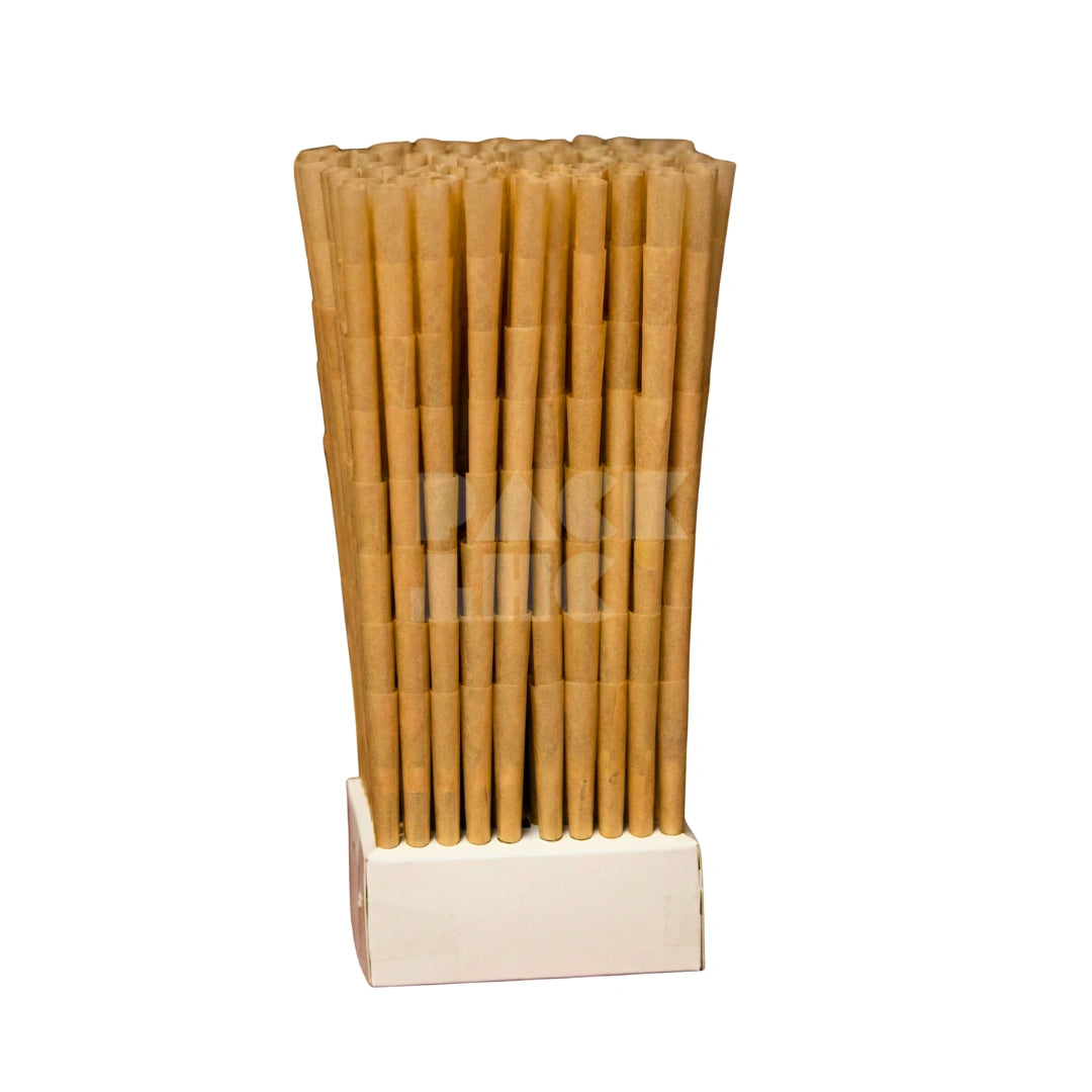 70mm Brown Hara Supply Paper Cones | Pre-Rolled – Bulk Case (1100 Count)