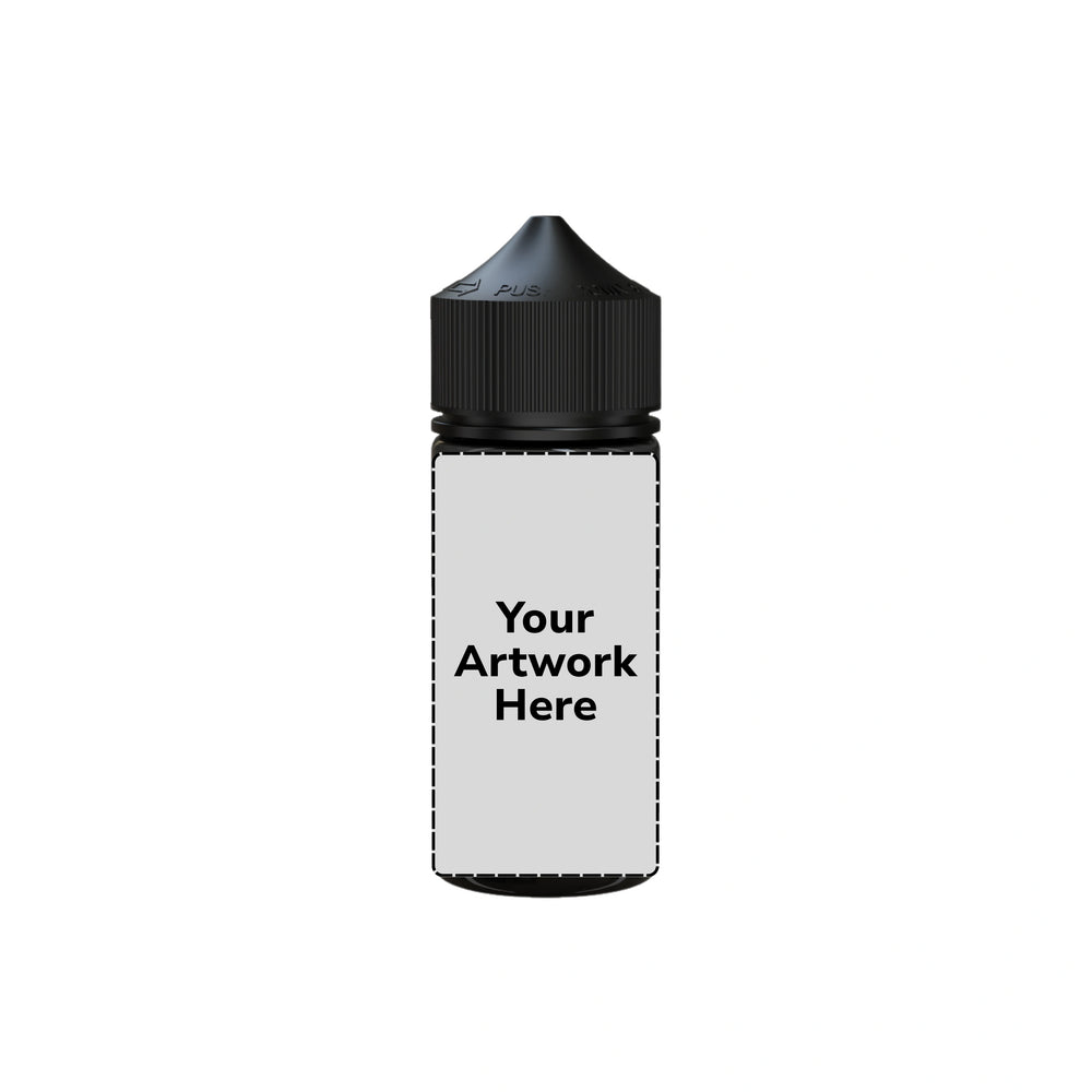 75ml mini unicorn bottle translucent black