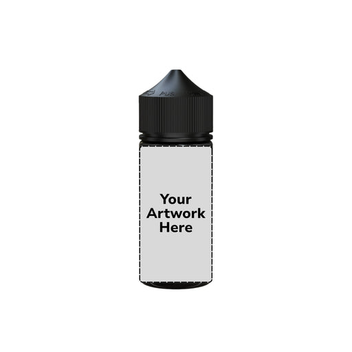 75ml mini unicorn bottle translucent black