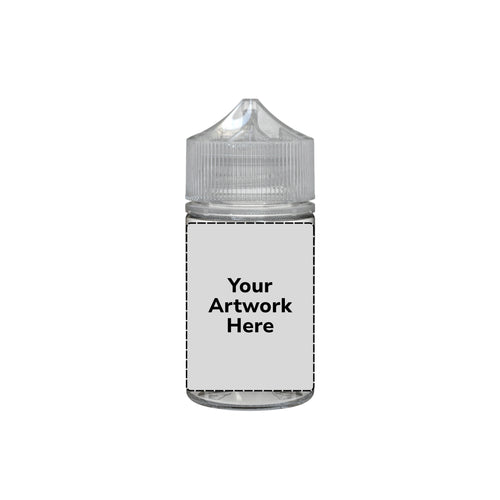 75ml stubby unicorn bottle clear clear cap
