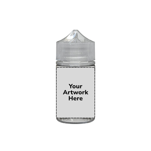 75ml stubby unicorn bottle clear clear cap