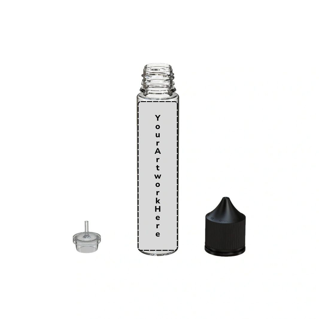 image 75ml v3 unicorn bottle clear black cap