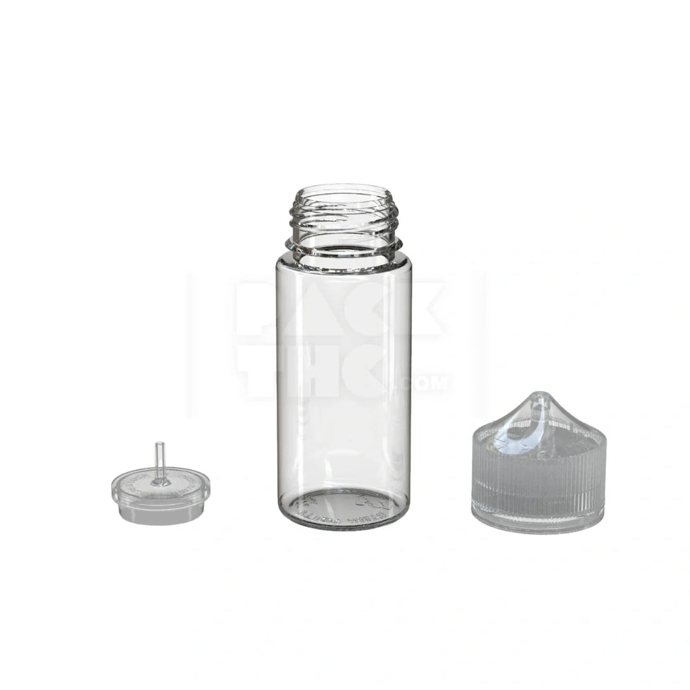 75ml mini pet unicorn bottle clear natural 400 count