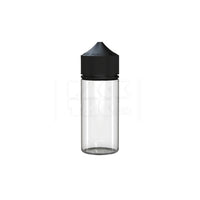 75ml mini pet unicorn bottle clear natural black cap 400 count