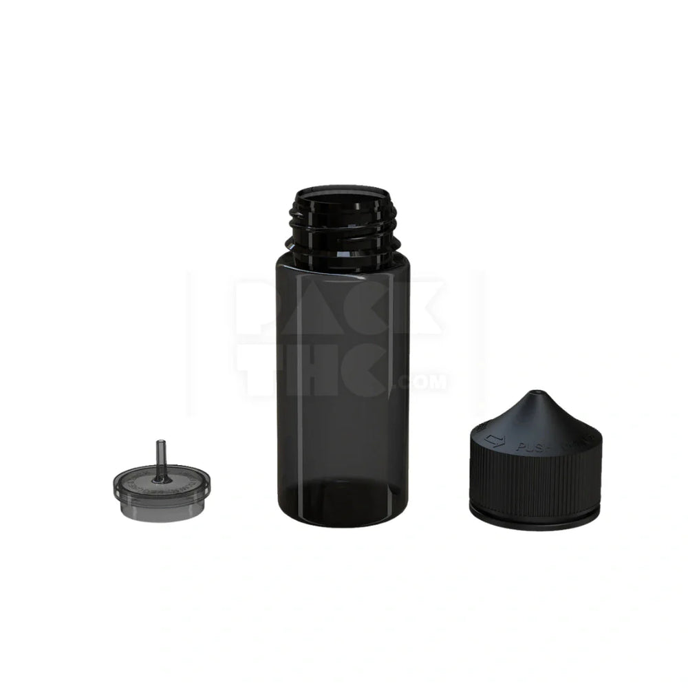 75ml mini pet unicorn bottle translucent black 400 count