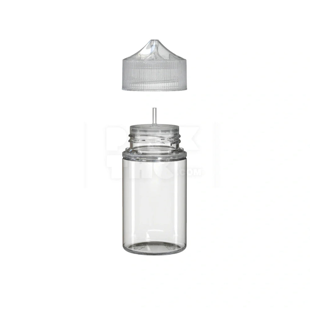 75ml stubby pet unicorn bottle cr clear natural 500 count