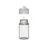 75ml stubby pet unicorn bottle cr clear natural 500 count
