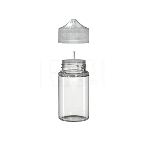 75ml stubby pet unicorn bottle cr clear natural 500 count