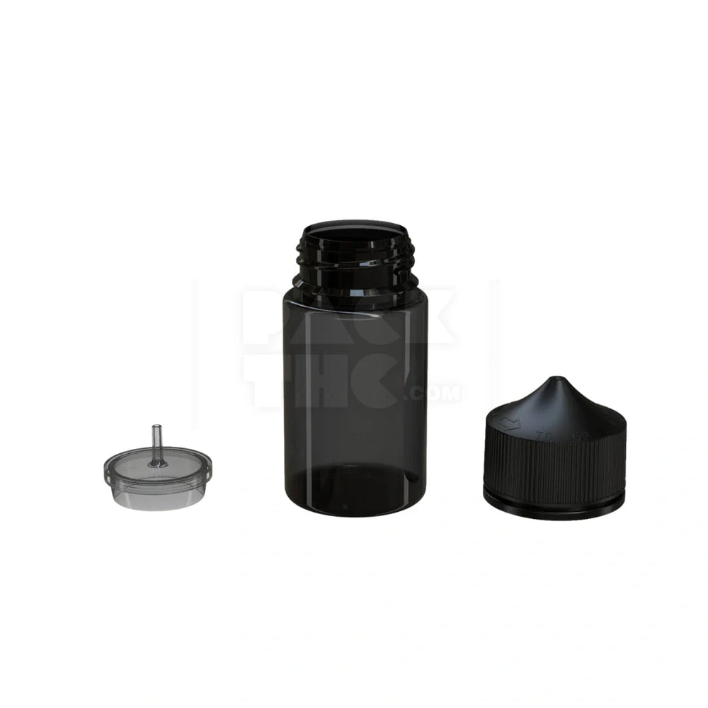 75ml stubby pet unicorn bottle cr translucent black 500 count