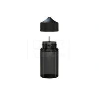 75ml stubby pet unicorn bottle cr translucent black 500 count