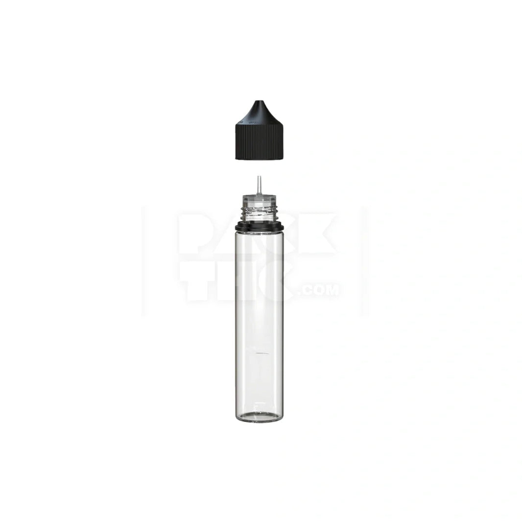image 75ml v3 pet unicorn bottle cr clear natural black cap 500 count