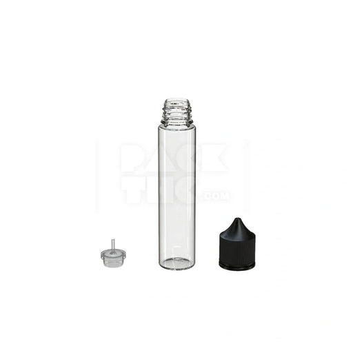 75ml v3 pet unicorn bottle cr clear natural black cap 500 count