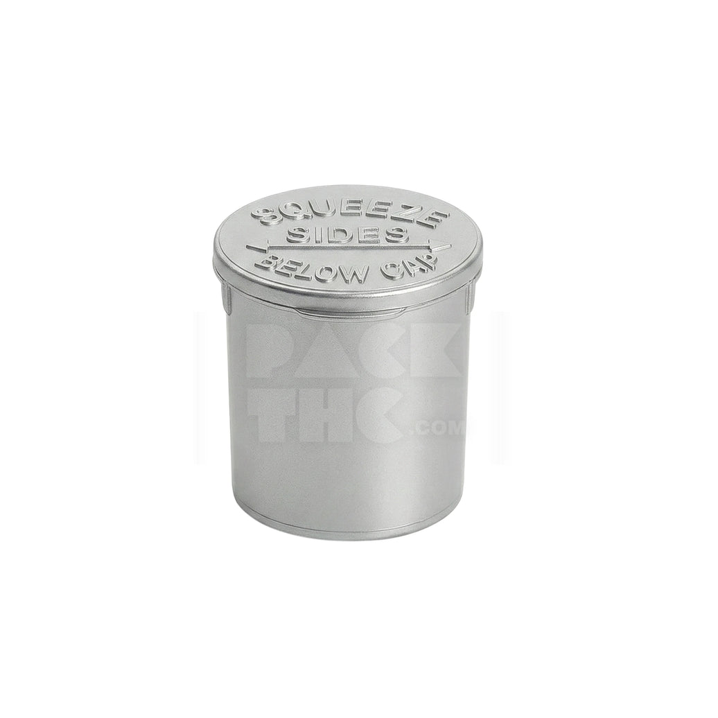 6 Dram Pop Top Vial - Silver | Child-Resistant Bulk Case  - (600 Count)