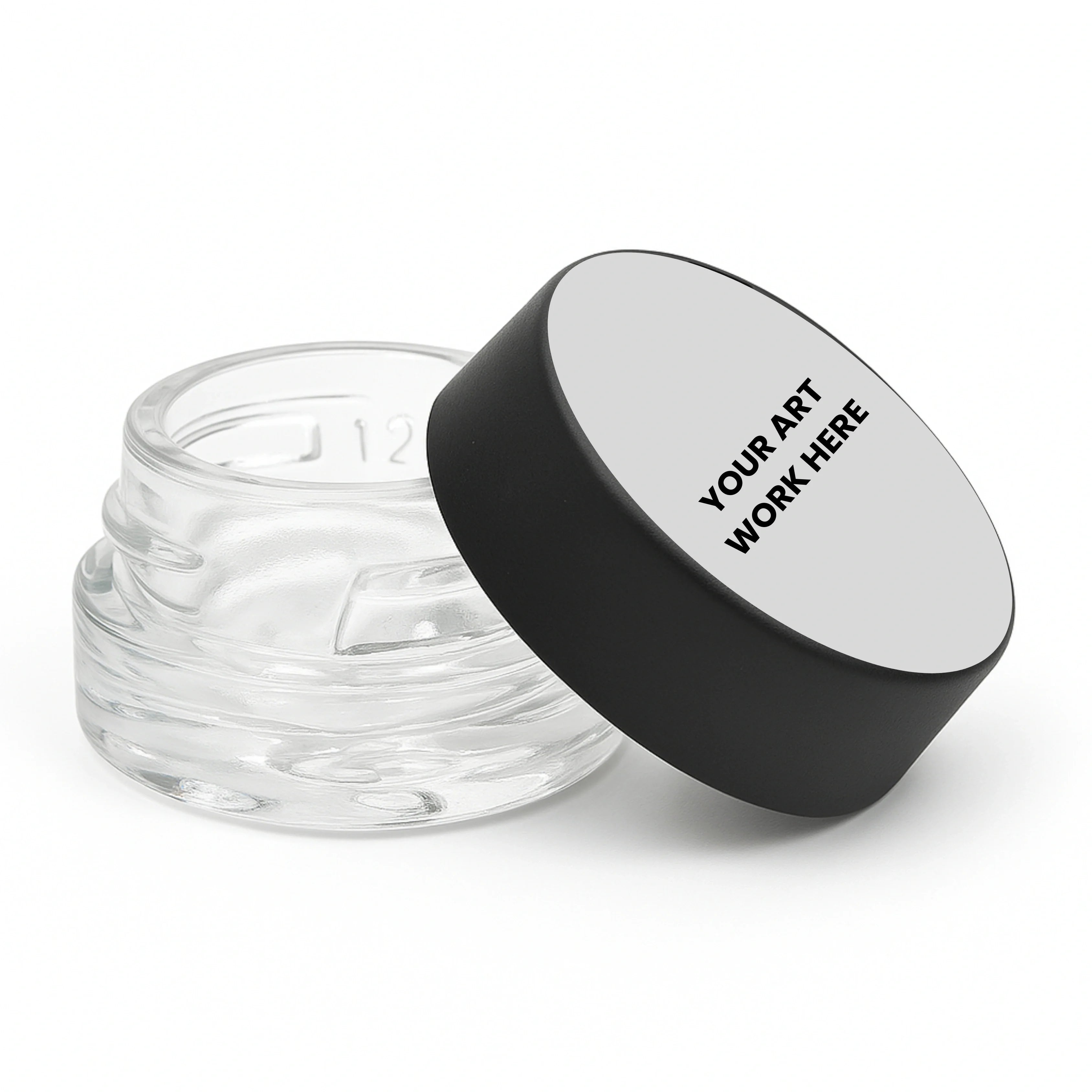 custom printed stickers 1125 circle 5ml jar